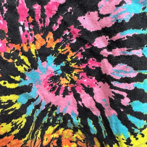 Real Love 2T Girls Multicolor Kids Tie-Dye  Short Sleeve Shirt Blouse - Picture 3 of 6